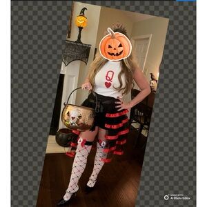 Queen of Hearts Costume - Red and black